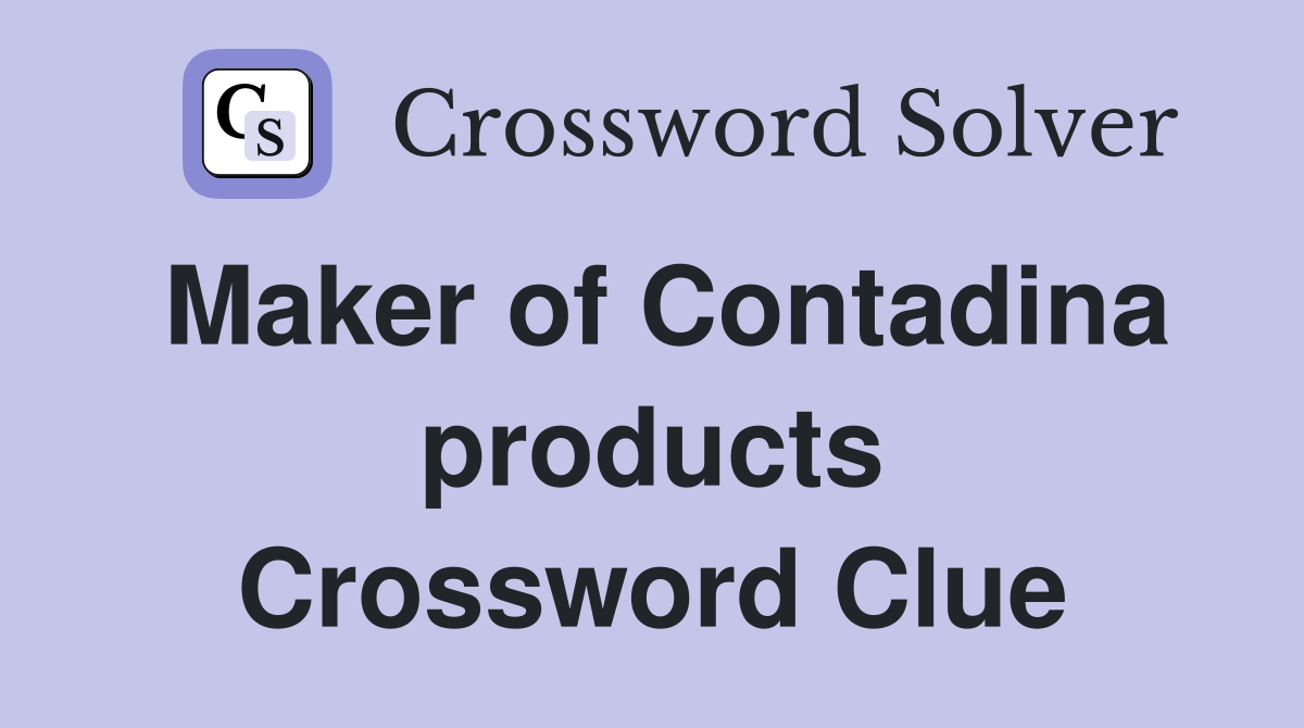 Maker of Contadina products Crossword Clue