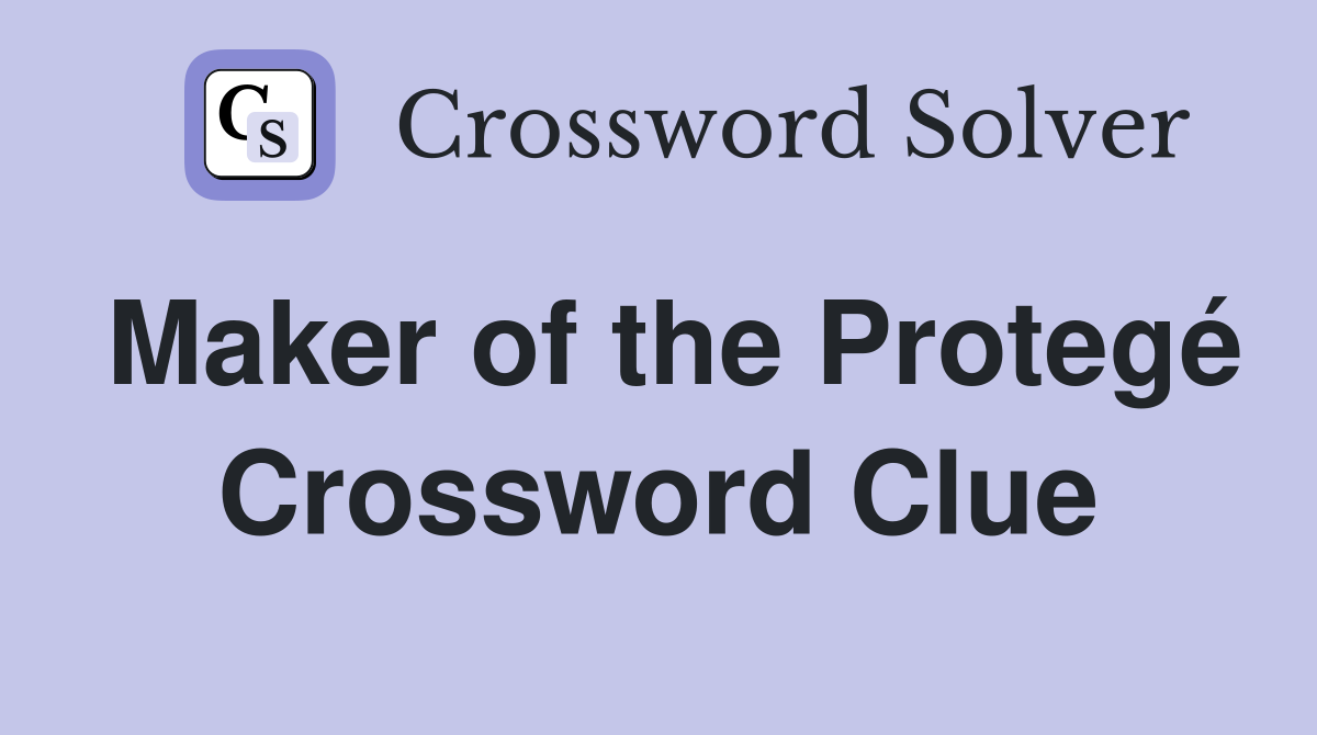 Maker of the Protegé Crossword Clue