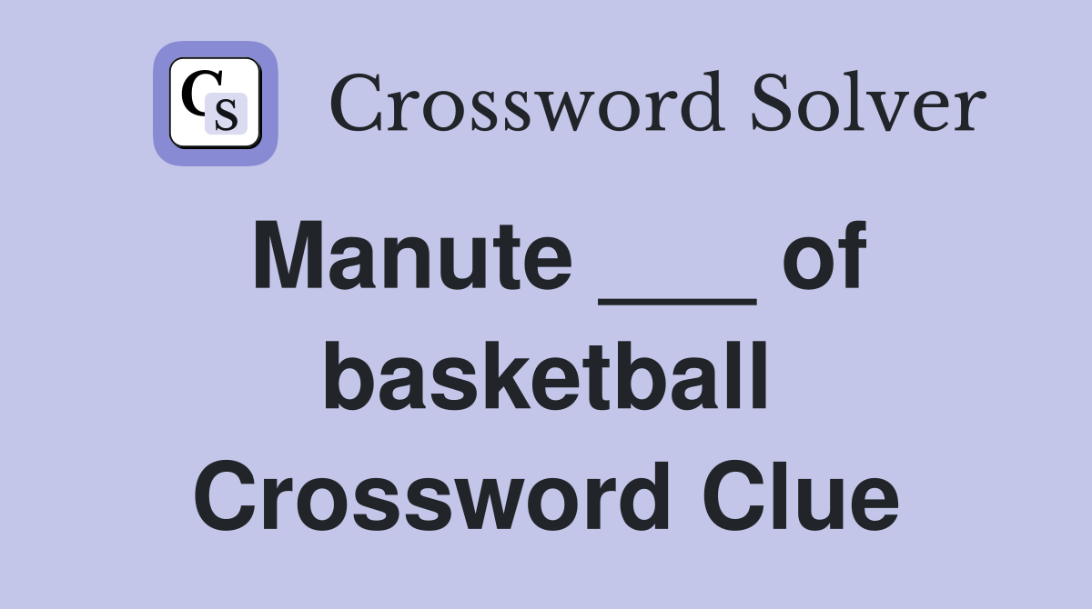 Manute ___ of basketball Crossword Clue