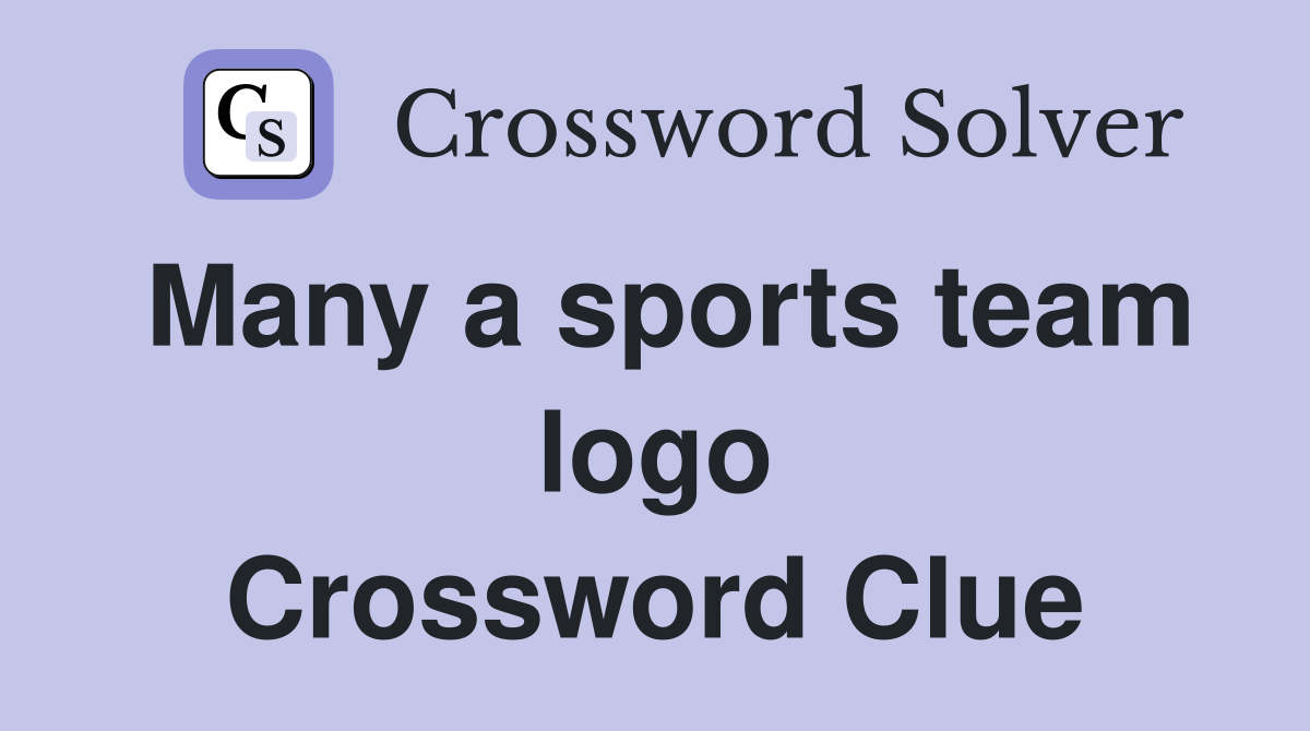 Many a sports team logo Crossword Clue
