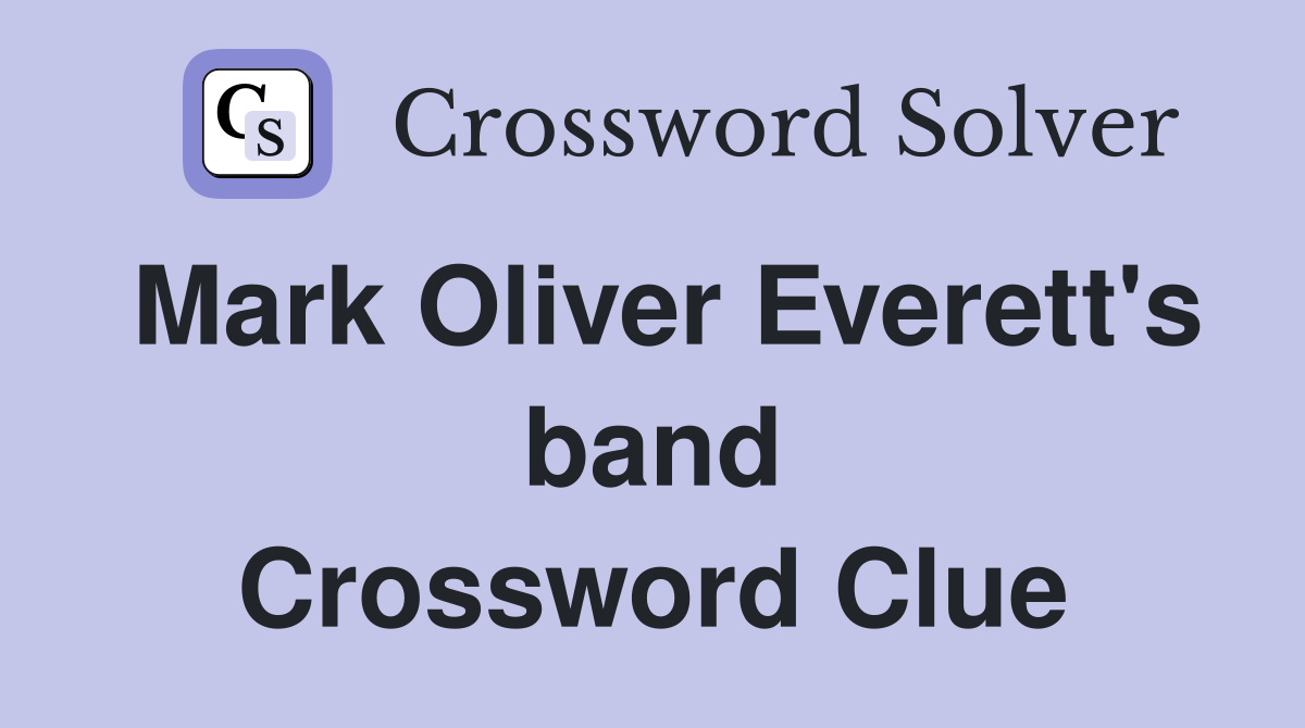 Mark Oliver Everett's band Crossword Clue