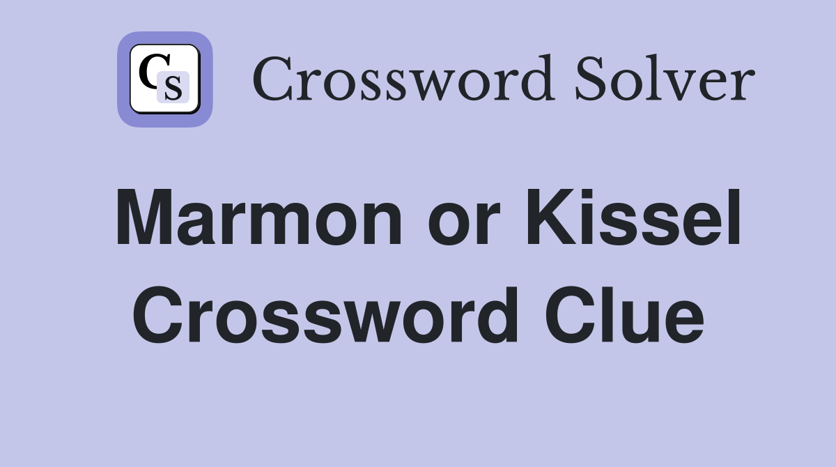 Marmon or Kissel Crossword Clue