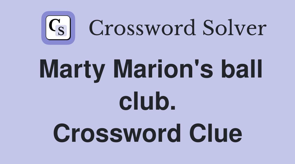 Marty Marion's ball club. Crossword Clue