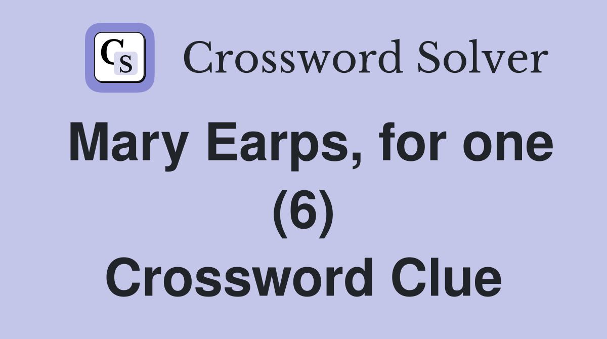 Mary Earps, for one (6) Crossword Clue