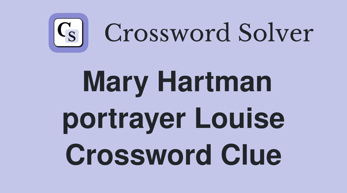 Mary Hartman portrayer Louise Crossword Clue