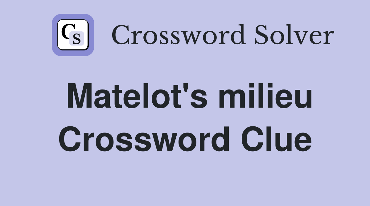 Matelot's milieu Crossword Clue