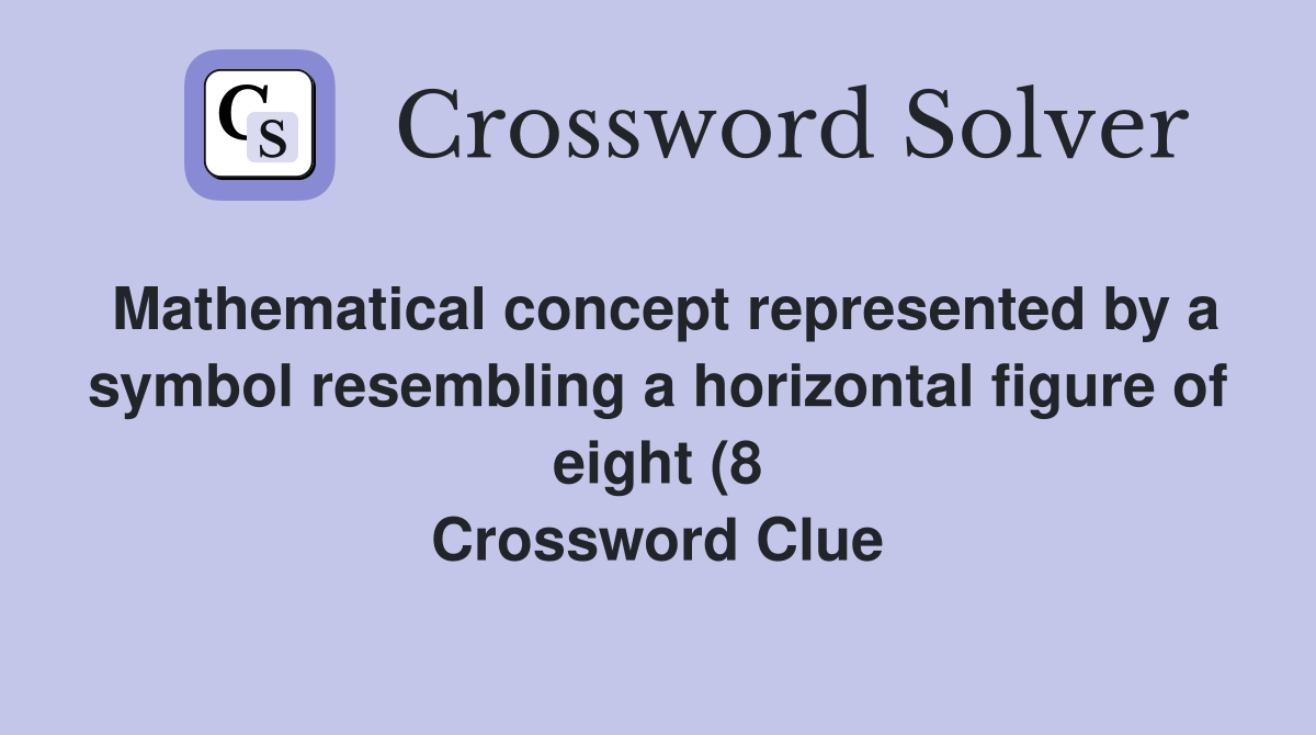 Mathematical concept represented by a symbol resembling a horizontal Mathematical concept represented by a symbol resembling a horizontal