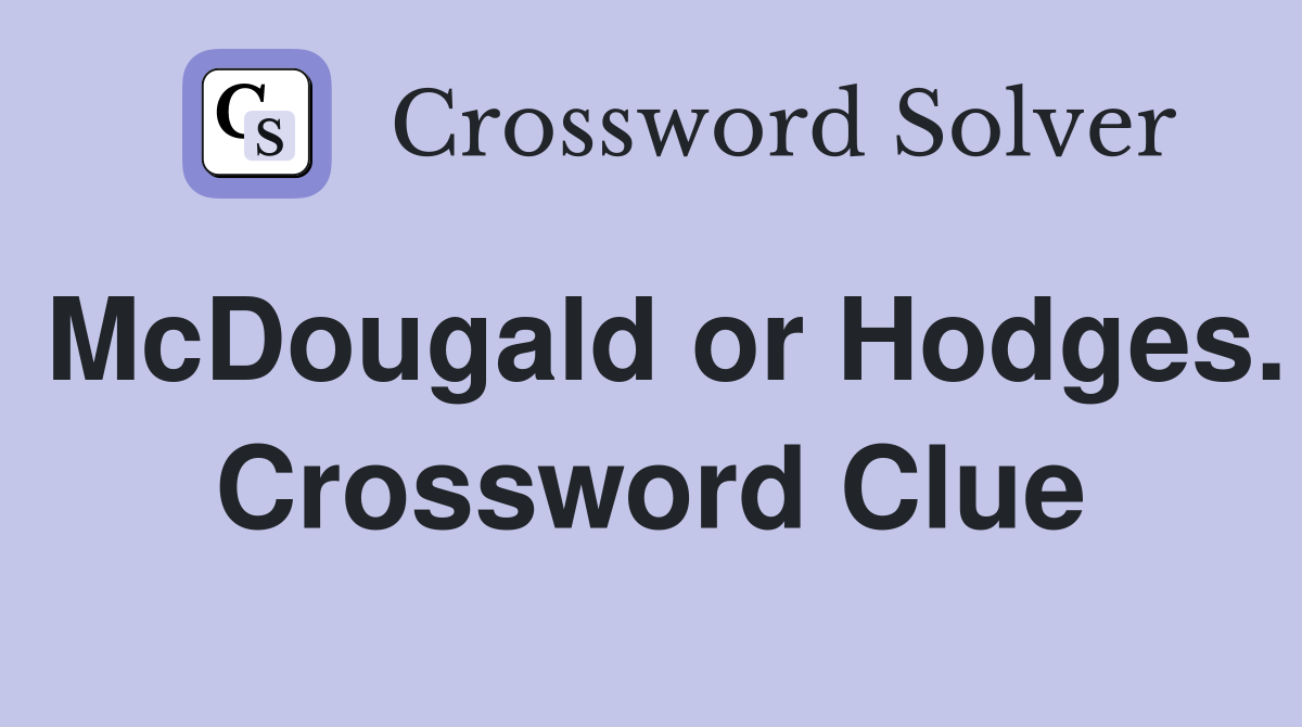 McDougald or Hodges. Crossword Clue
