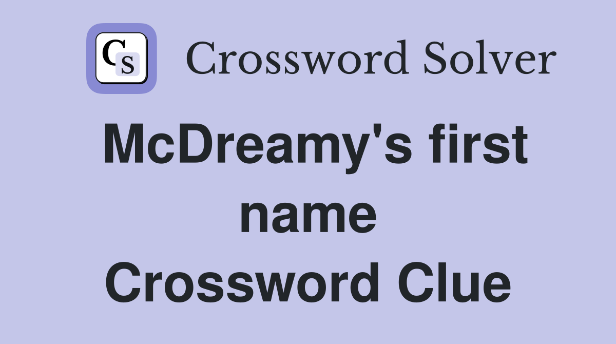 McDreamy's first name Crossword Clue