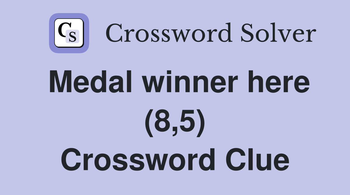 Medal winner here (8,5) Crossword Clue