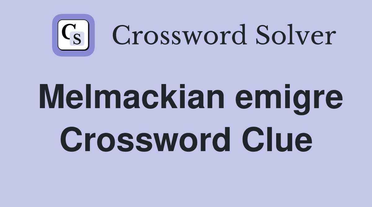 Melmackian emigre Crossword Clue