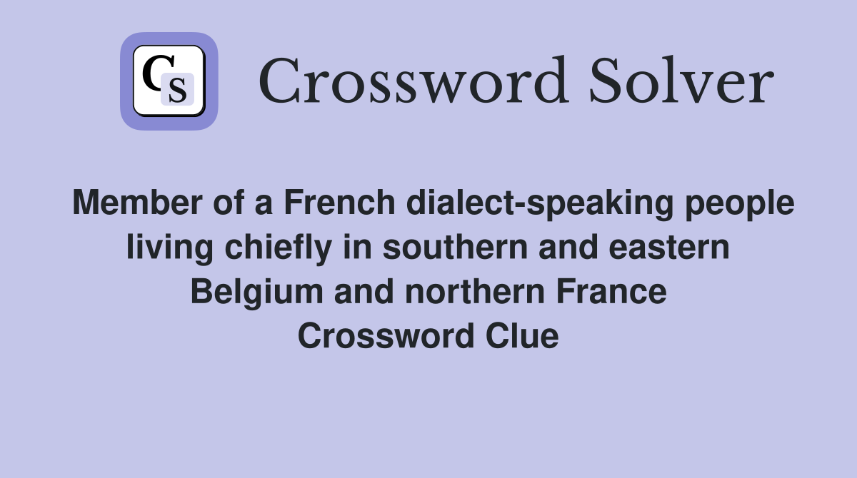 Member of a French dialect speaking people living chiefly in southern