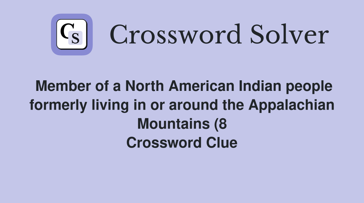 Member of a North American Indian people formerly living in or around Member of a North American Indian people formerly living in or around