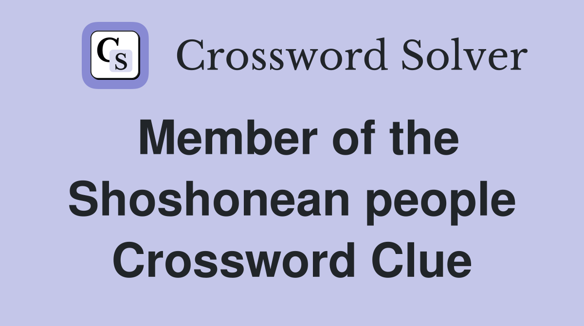 Member of the Shoshonean people Crossword Clue