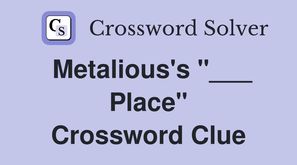 Metalious's "___ Place" Crossword Clue