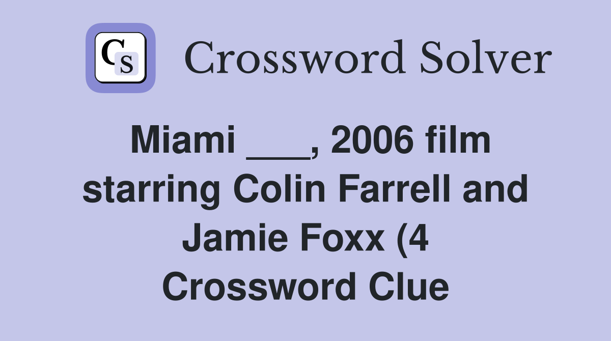Miami 2006 film starring Colin Farrell and Jamie Foxx (4 Miami 2006 film starring Colin Farrell and Jamie Foxx (4
