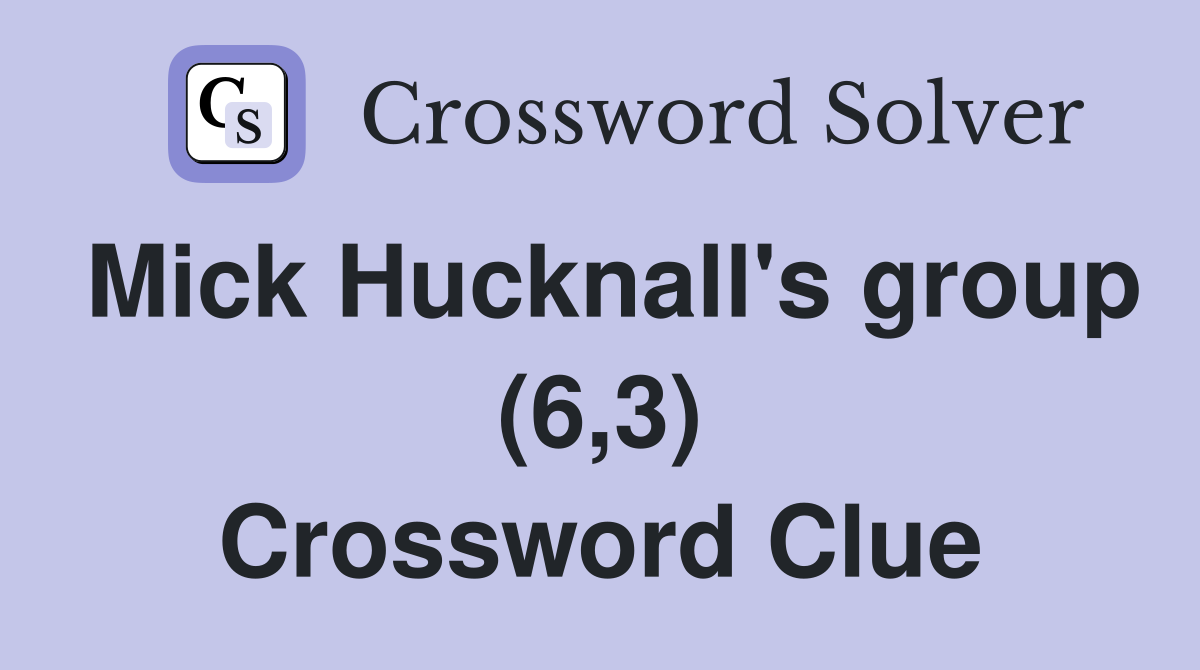 Mick Hucknall's group (6,3) Crossword Clue