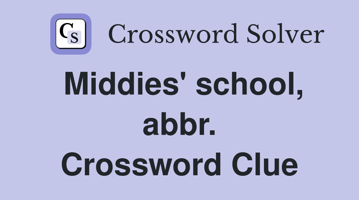 Middies' school, abbr. Crossword Clue