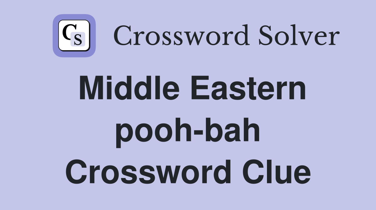 Middle Eastern pooh-bah Crossword Clue