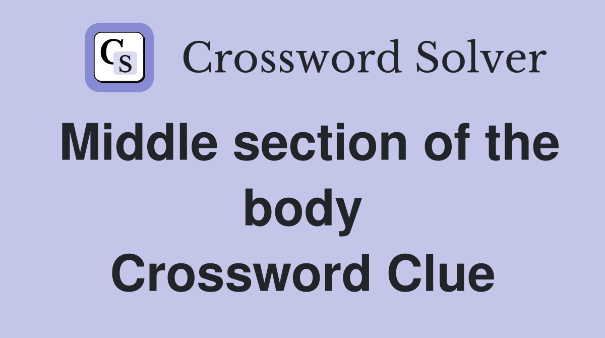 Middle section of the body Crossword Clue