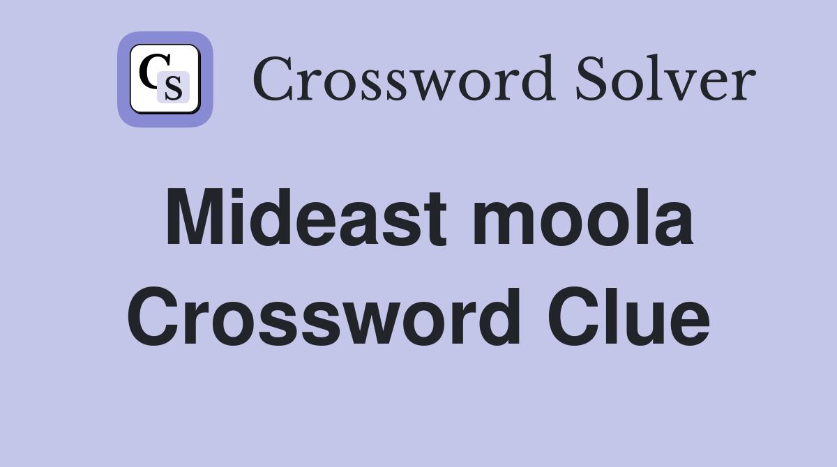 Mideast moola Crossword Clue