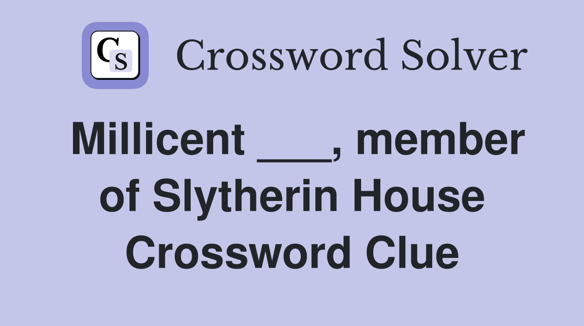 Millicent ___, member of Slytherin House Crossword Clue