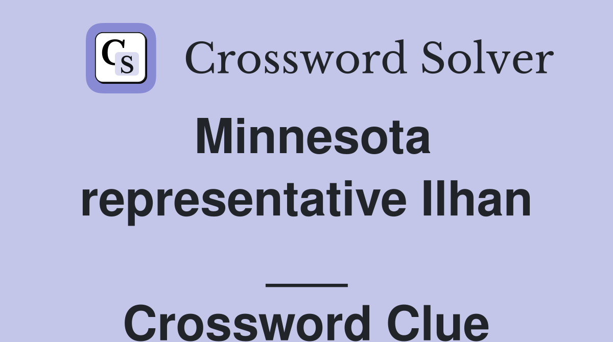 Minnesota representative Ilhan ___ Crossword Clue