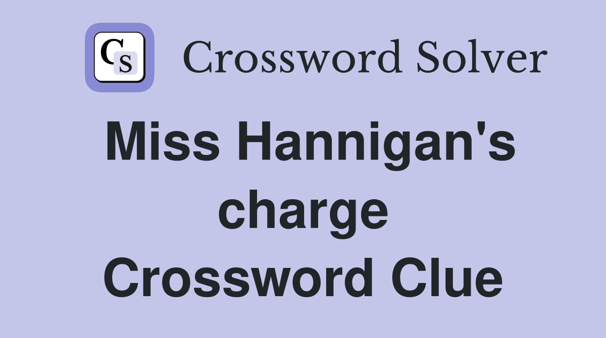 Miss Hannigan's charge Crossword Clue