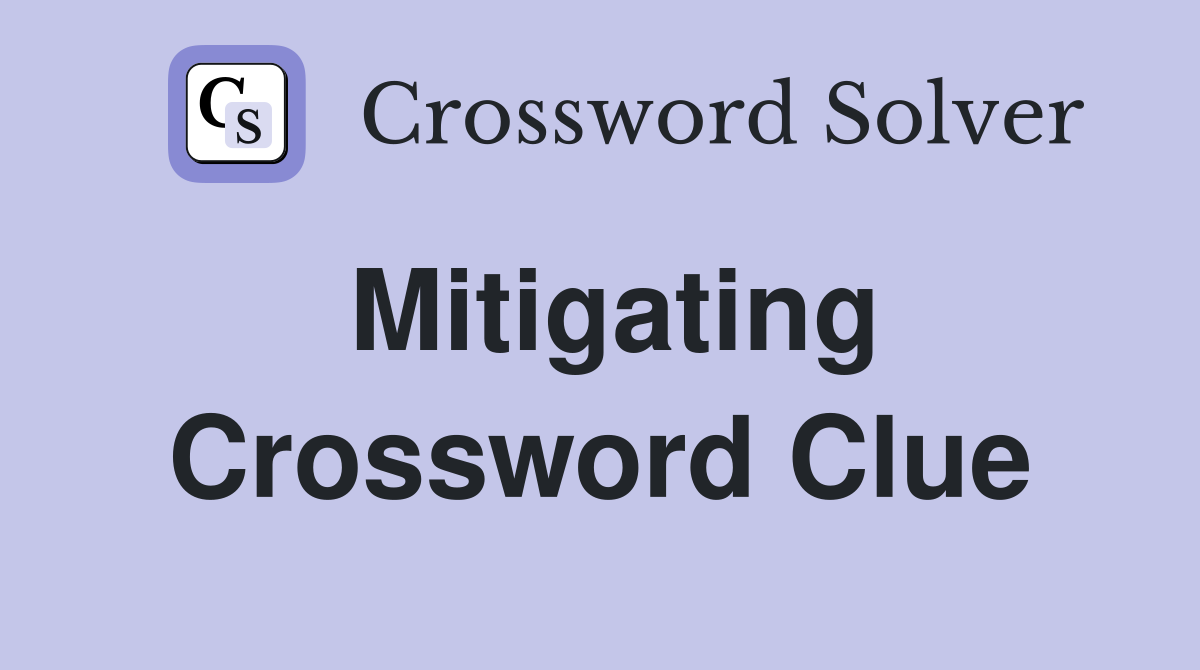 Mitigating Crossword Clue