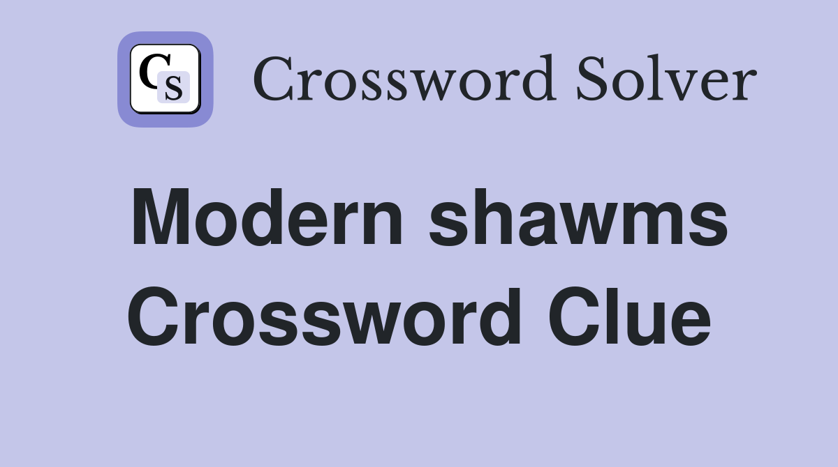Modern shawms Crossword Clue