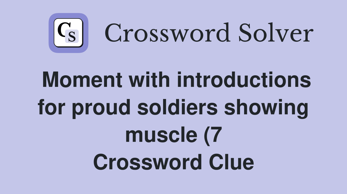 Moment with introductions for proud soldiers showing muscle (7 Moment with introductions for proud soldiers showing muscle (7