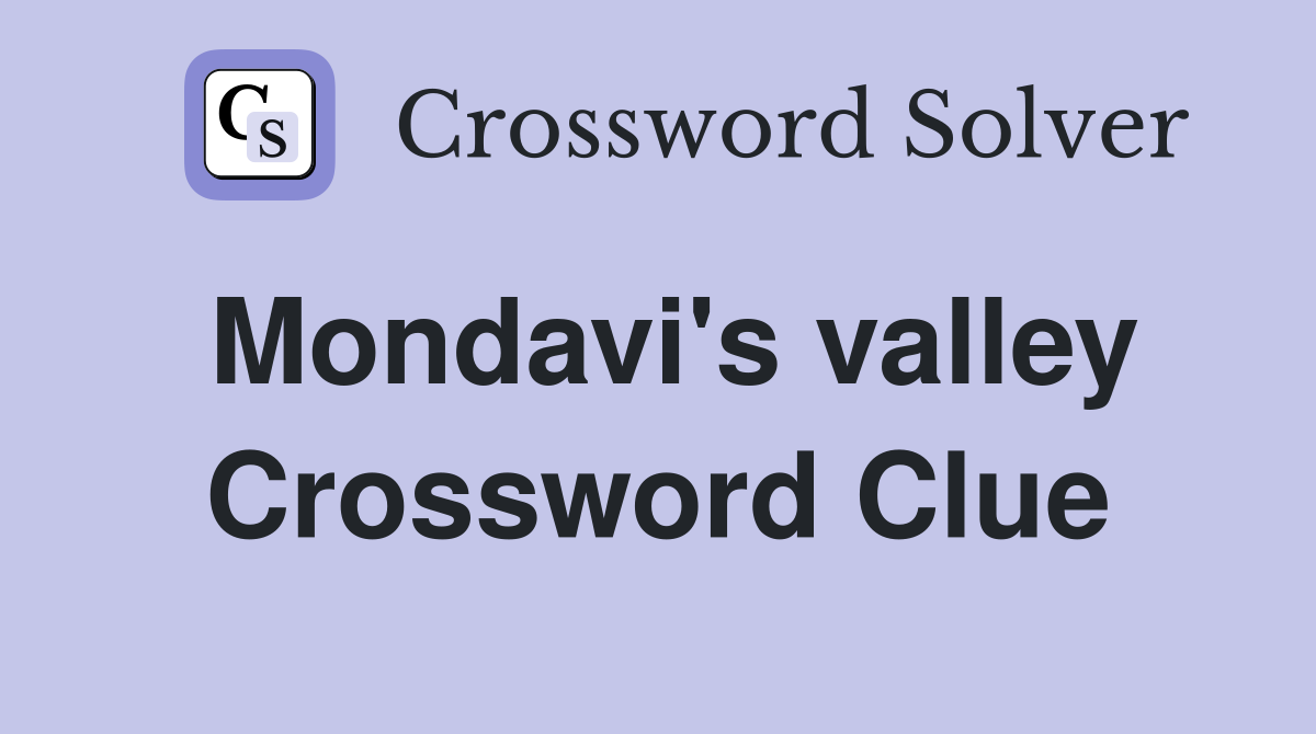 Mondavi's valley Crossword Clue