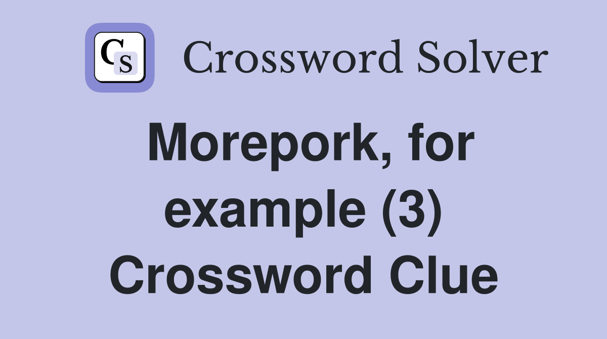 Morepork, for example (3) Crossword Clue