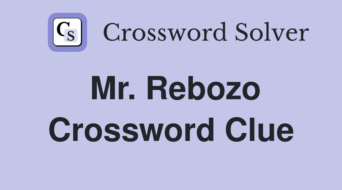 Mr. Rebozo Crossword Clue