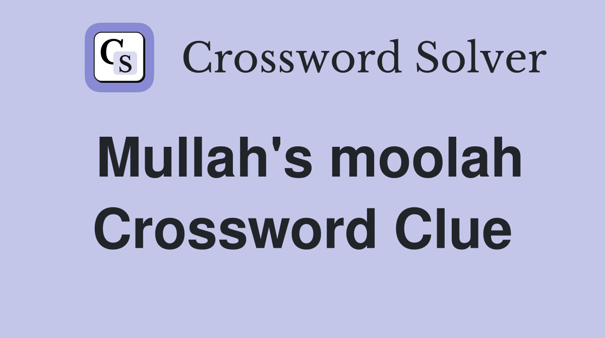 Mullah's moolah Crossword Clue