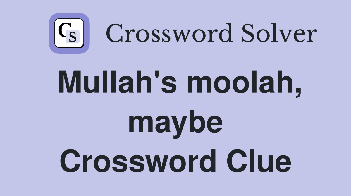 Mullah's moolah, maybe Crossword Clue