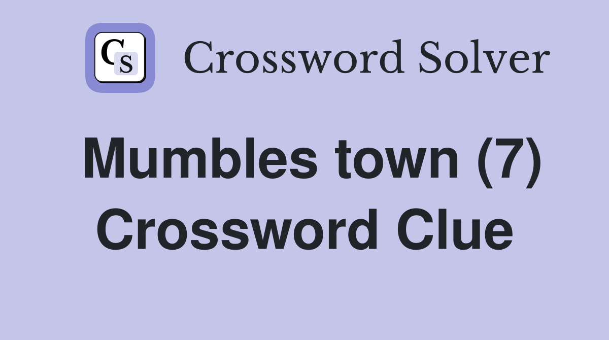 Mumbles town (7) Crossword Clue