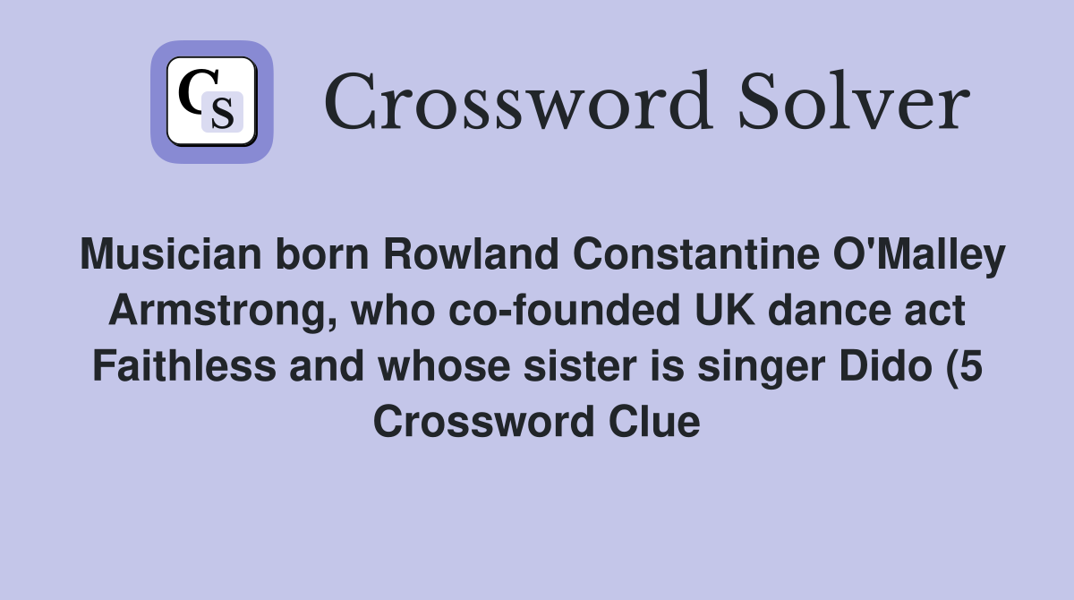 Musician born Rowland Constantine O #39 Malley Armstrong who co founded UK Musician born Rowland Constantine O #39 Malley Armstrong who co founded UK