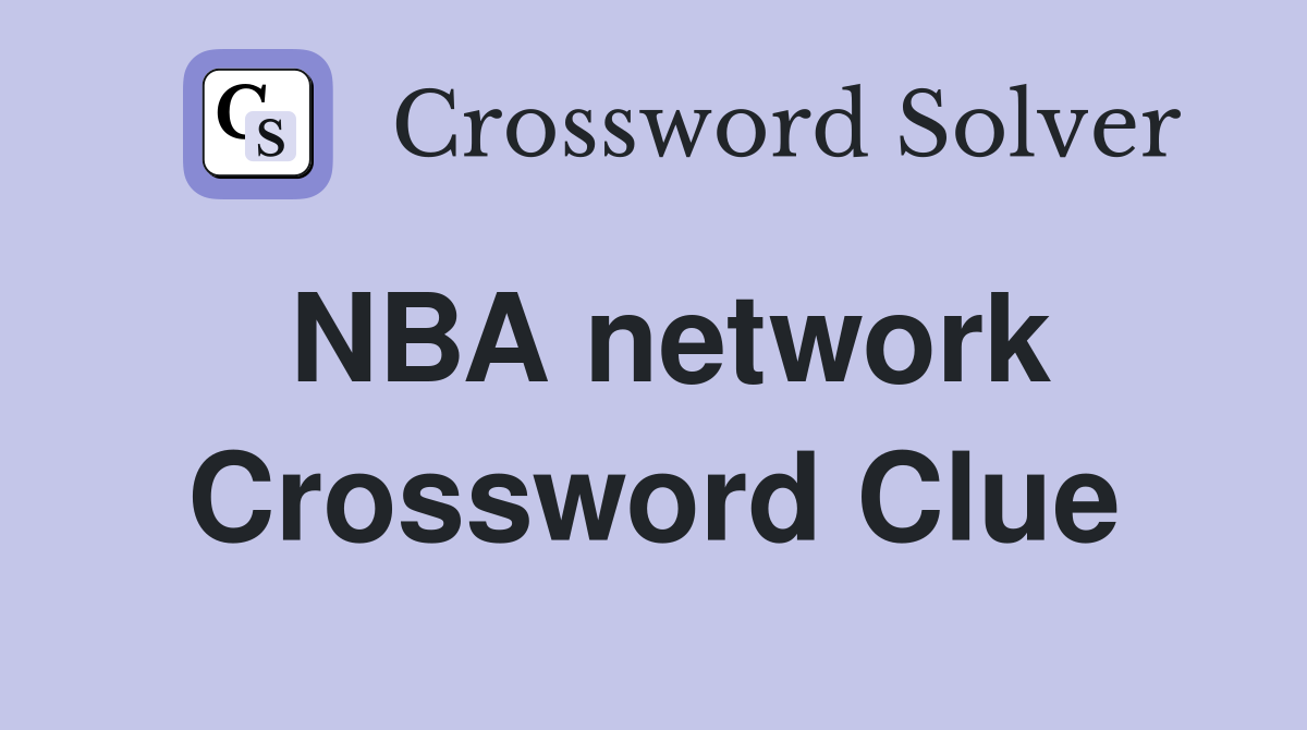 NBA network Crossword Clue