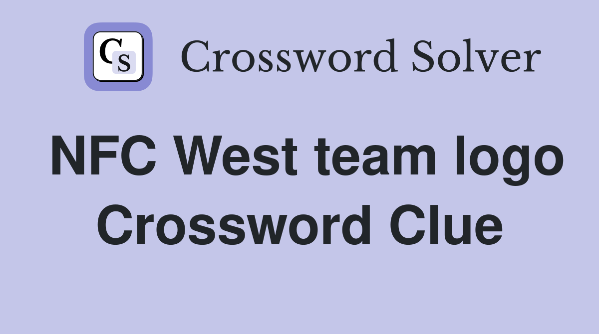 NFC West team logo Crossword Clue