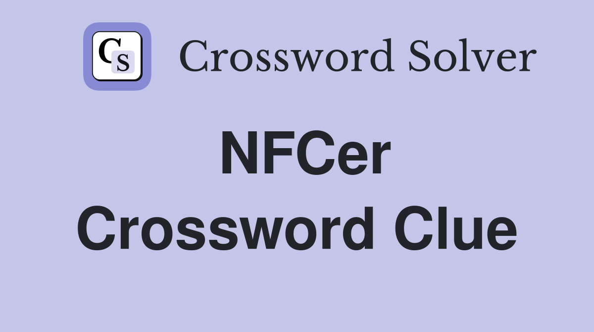 NFCer Crossword Clue