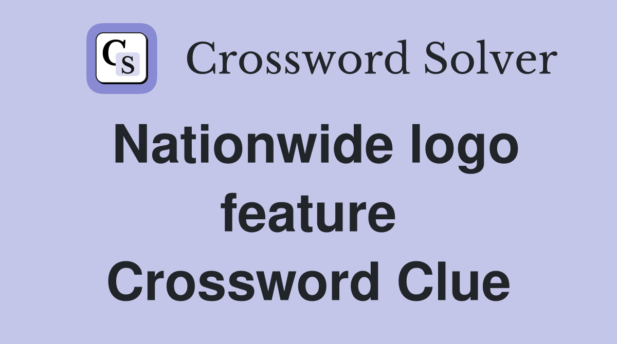 Nationwide logo feature Crossword Clue