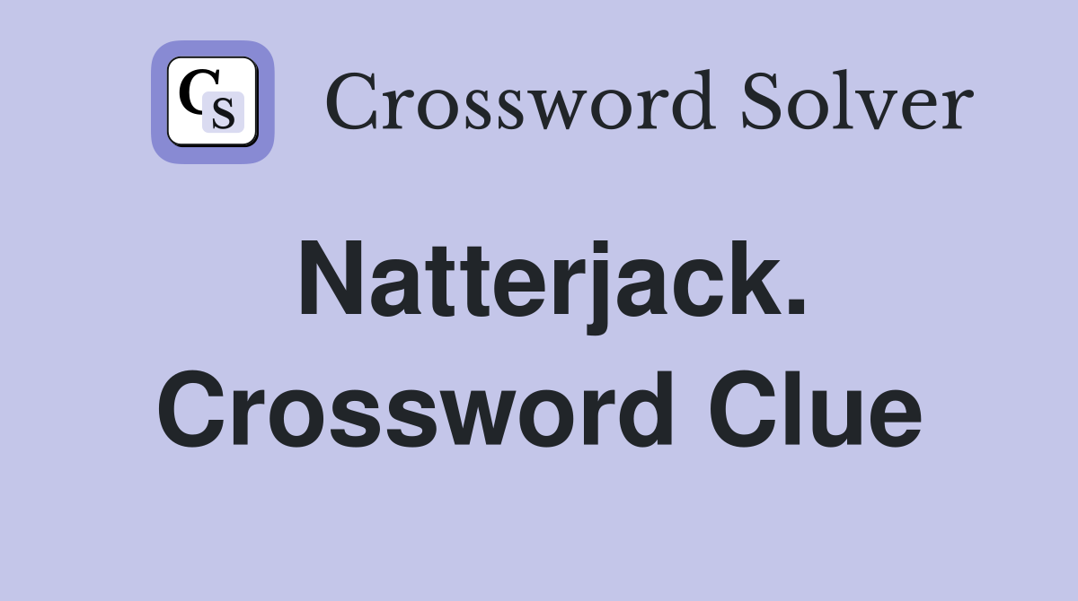 Natterjack. Crossword Clue