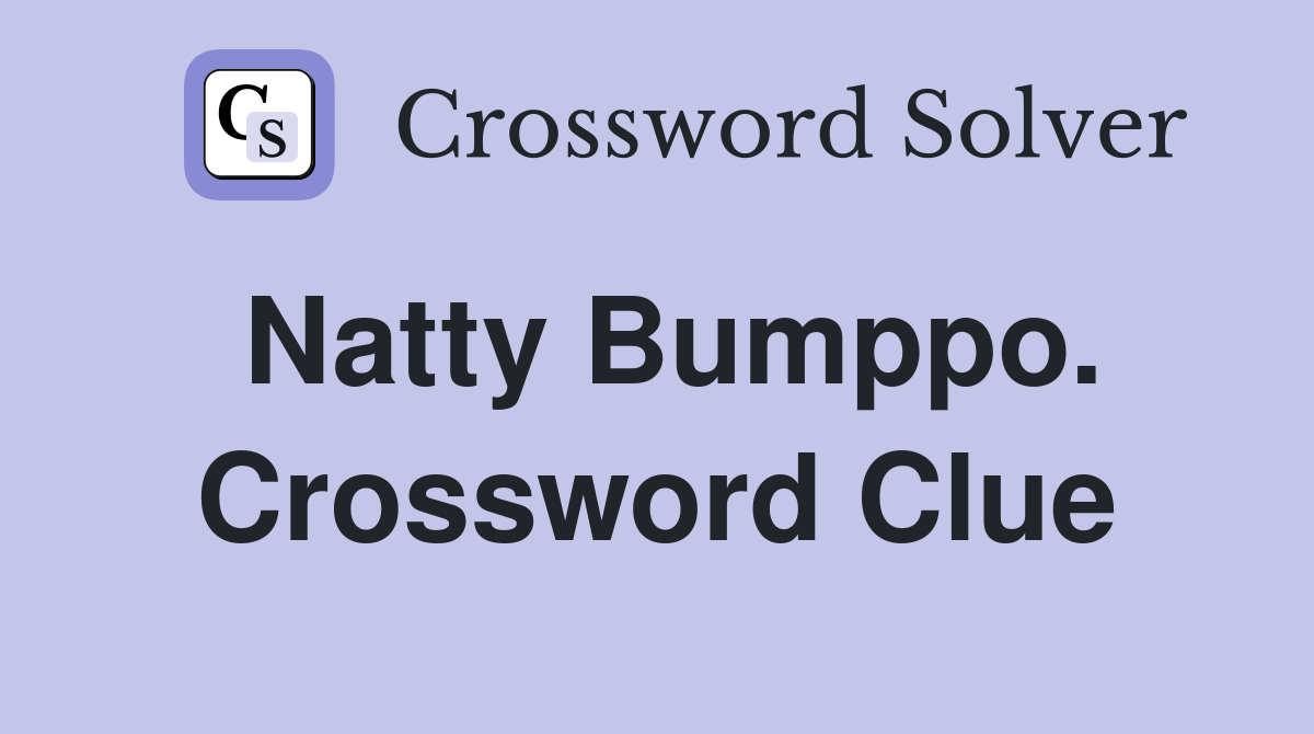 Natty Bumppo. Crossword Clue
