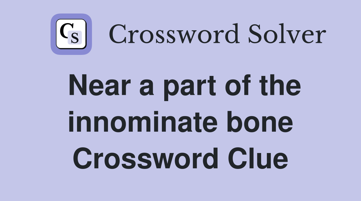 Near a part of the innominate bone Crossword Clue