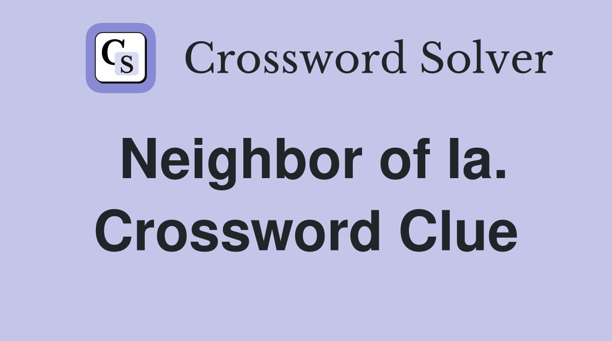 Neighbor of Ia. Crossword Clue
