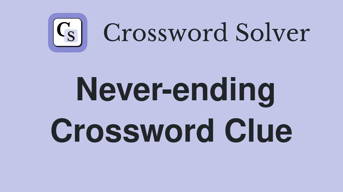 not ever crossword clue 5 letters