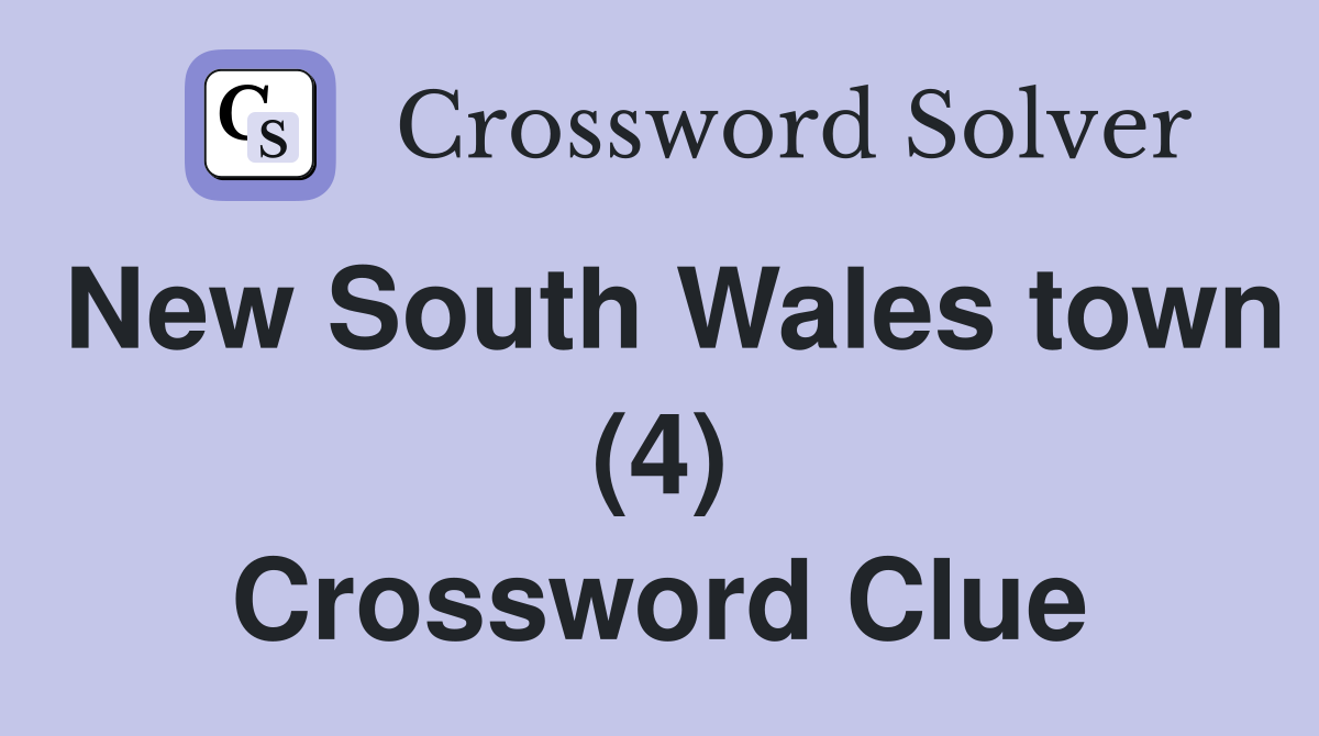 New South Wales town (4) Crossword Clue