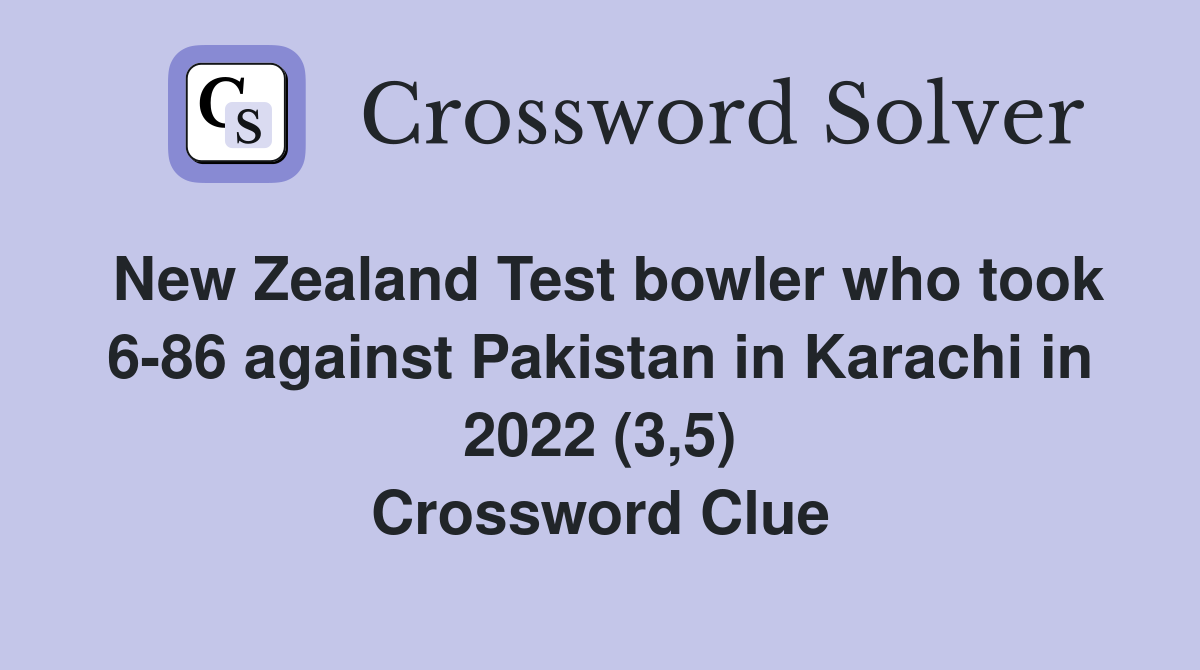 New Zealand Test bowler who took 6 86 against Pakistan in Karachi in