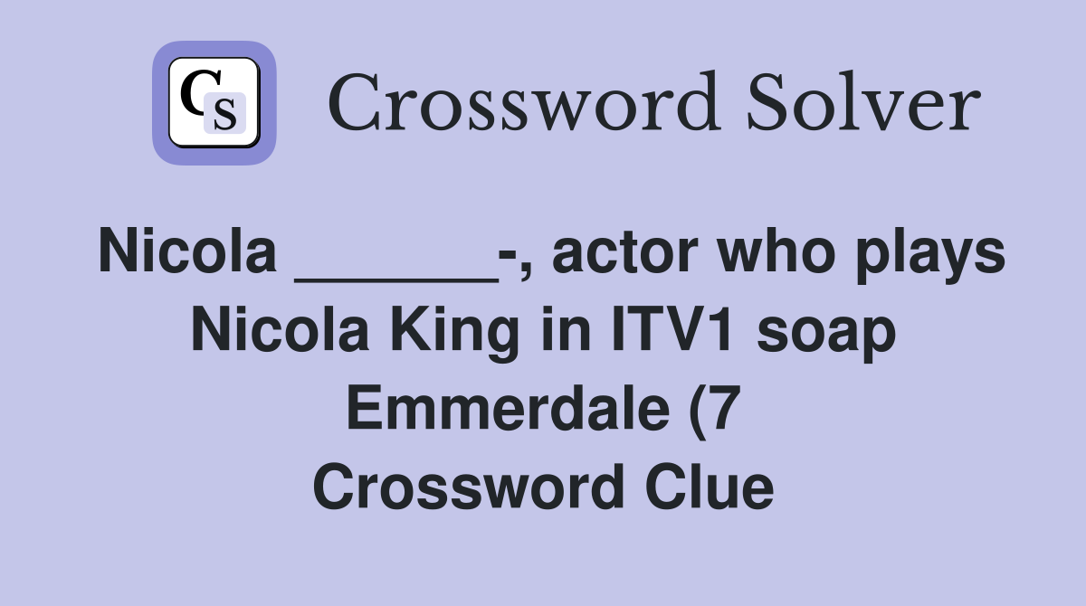 Nicola actor who plays Nicola King in ITV1 soap Emmerdale (7 Nicola actor who plays Nicola King in ITV1 soap Emmerdale (7
